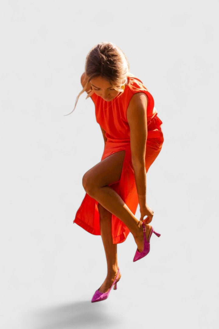 Theonae™ | Chic Midi Kjole for Enhver Anledning