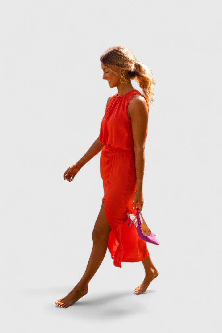 Theonae™ | Chic Midi Kjole for Enhver Anledning