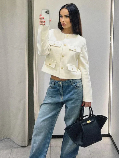 Arya - Stilfull Tweed Blazer for Enhver Anledning