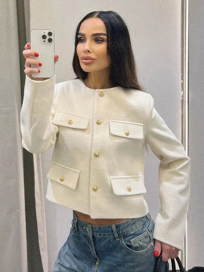 Arya - Stilfull Tweed Blazer for Enhver Anledning