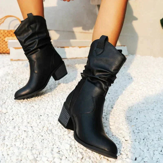 Elizabeth - Stilige Western Slouch Booties for Alle Anledninger