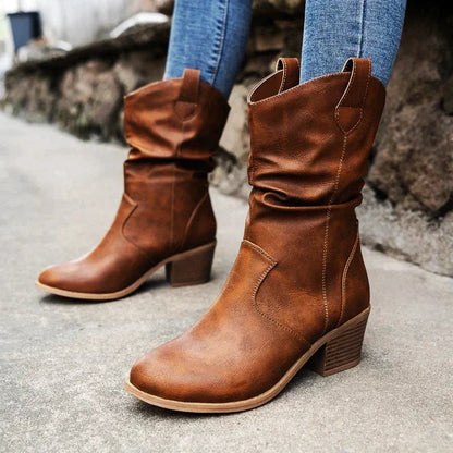 Elizabeth - Stilige Western Slouch Booties for Alle Anledninger