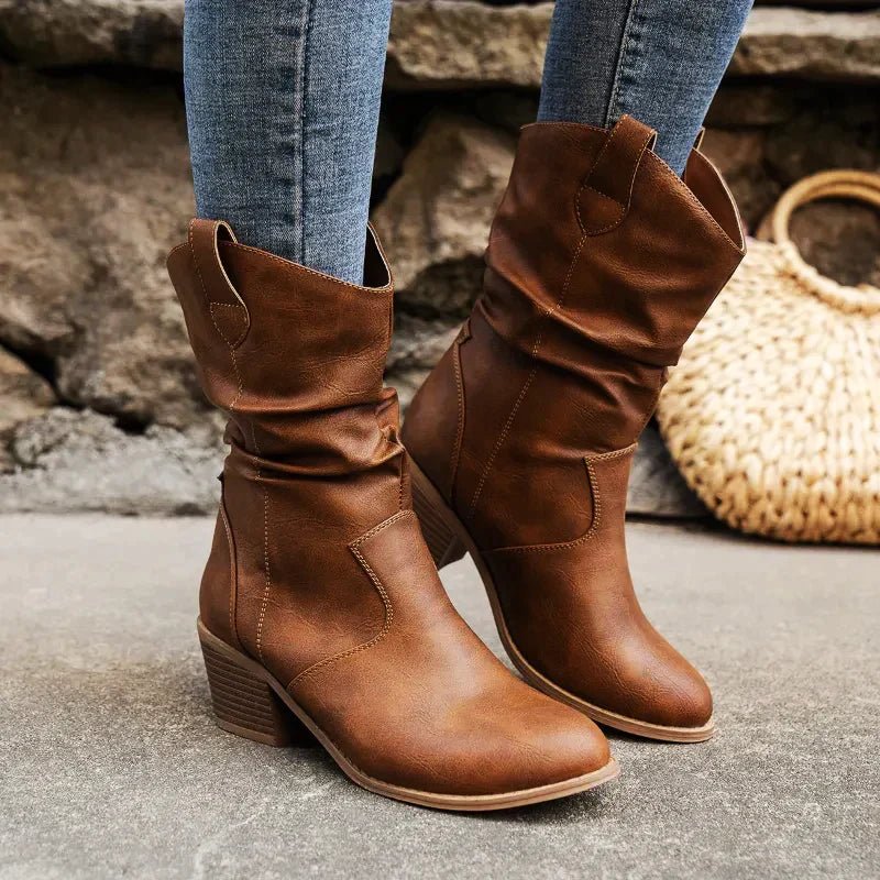 Elizabeth - Stilige Western Slouch Booties for Alle Anledninger