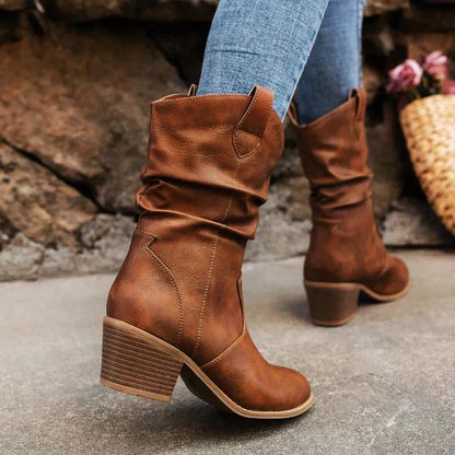 Elizabeth - Stilige Western Slouch Booties for Alle Anledninger