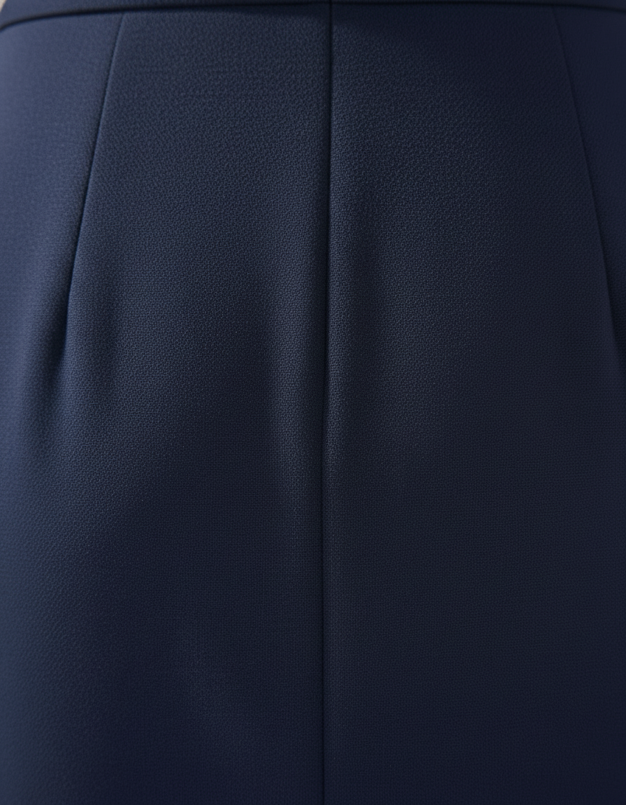 Mørkeblå Midi Kjole for Stilige Anledninger