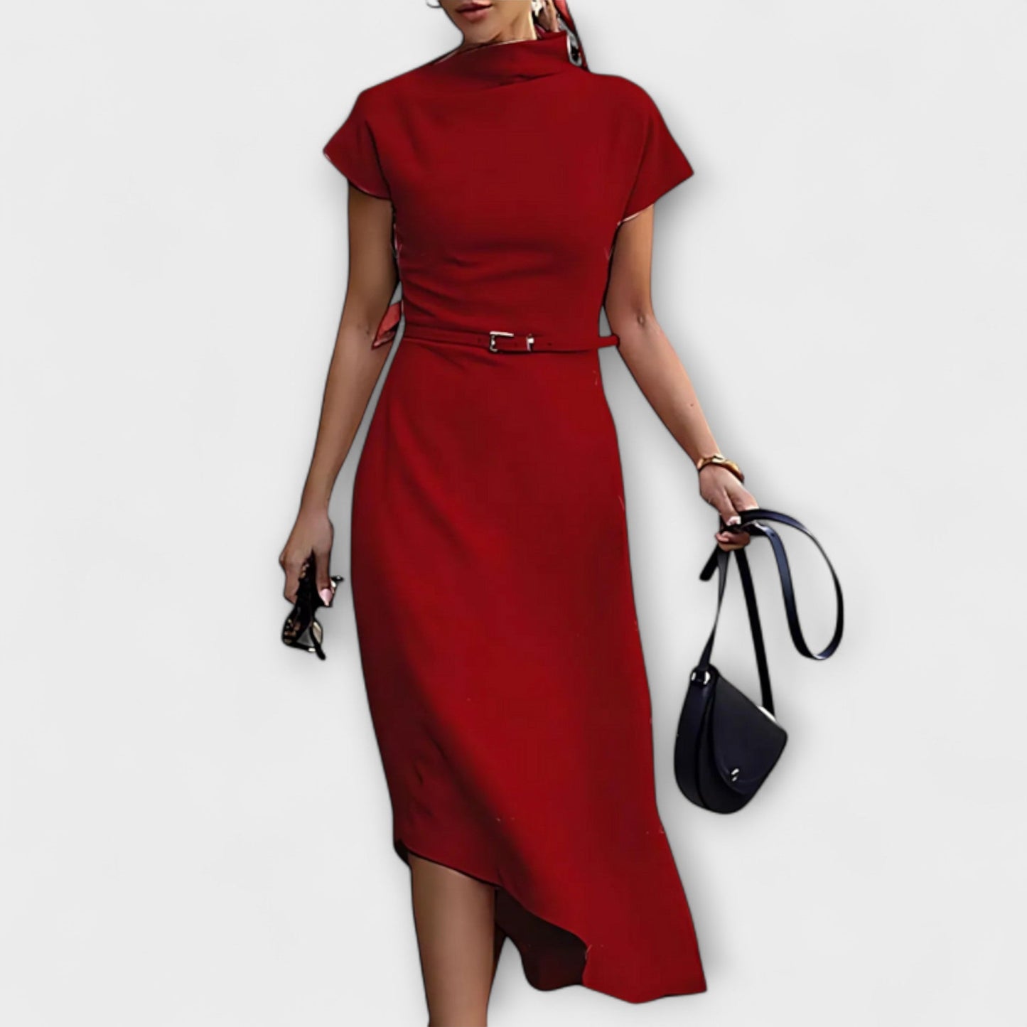 Amelia - Chic Asymmetrisk Urban Kjole for Enhver Anledning