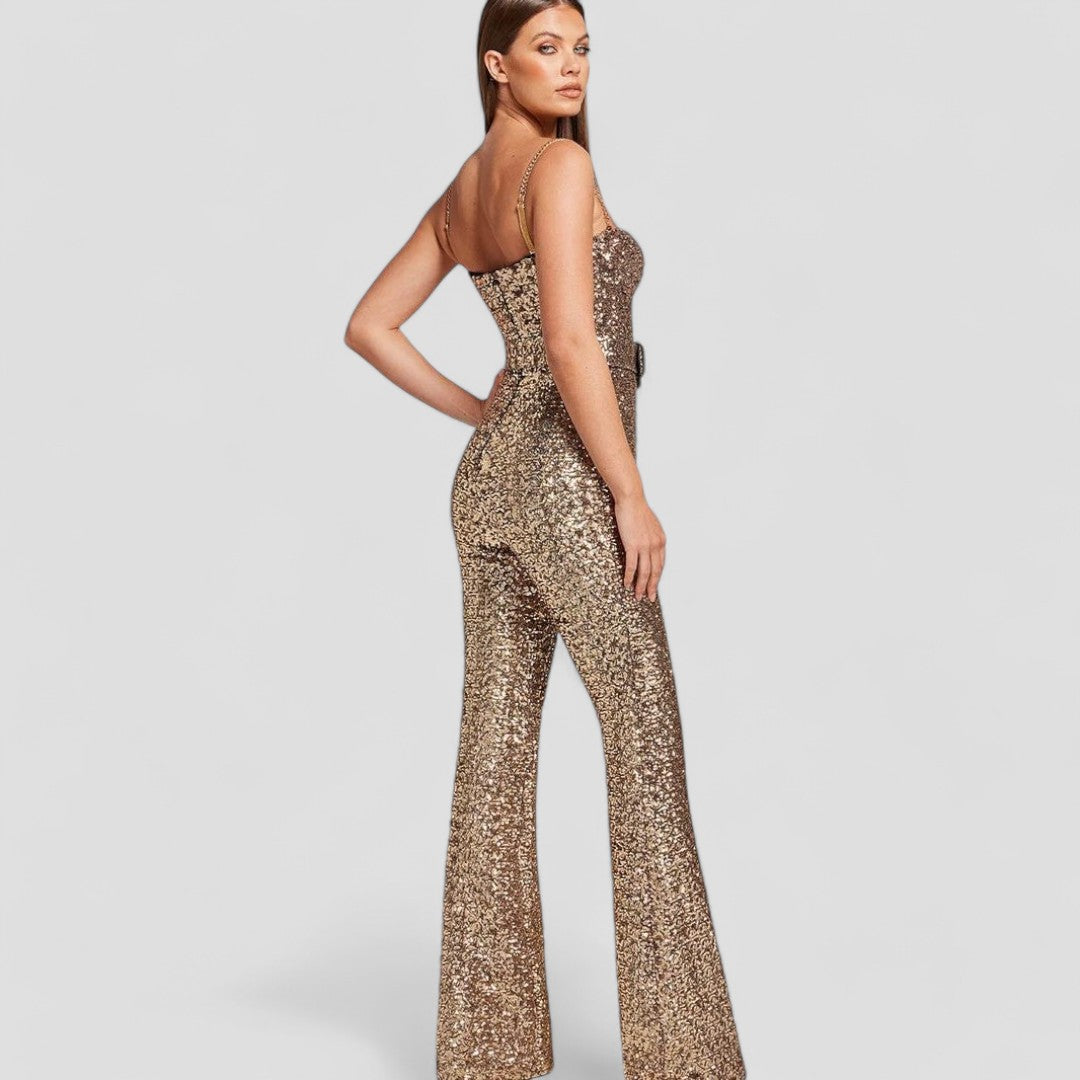 Dame Sequin Jumpsuit | Glitrende Festantrekk for Spesielle Anledninger