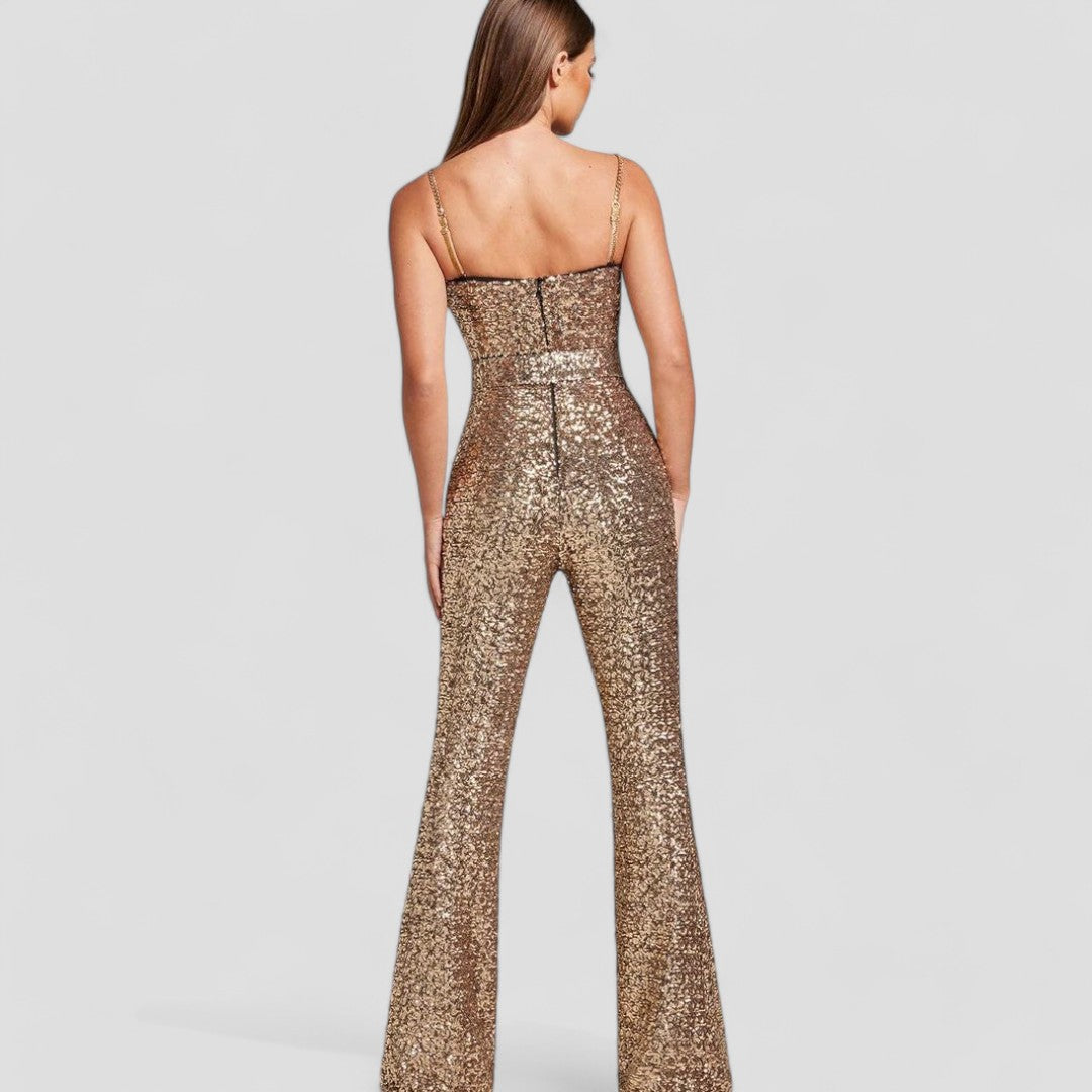 Dame Sequin Jumpsuit | Glitrende Festantrekk for Spesielle Anledninger