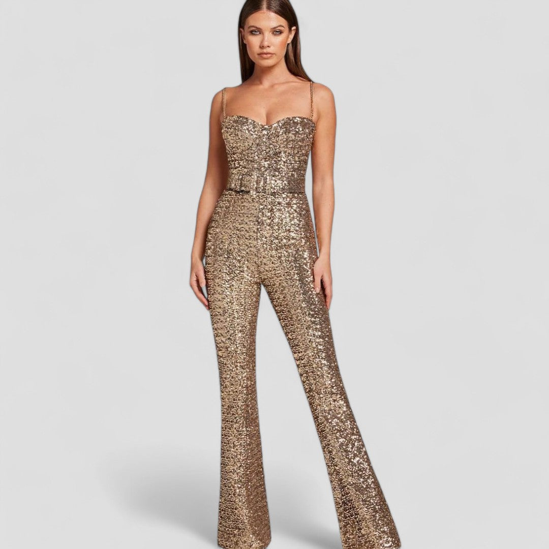 Dame Sequin Jumpsuit | Glitrende Festantrekk for Spesielle Anledninger